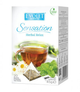 Ceai mix de plante, Herbal Relax, Evolet Sensation piramida