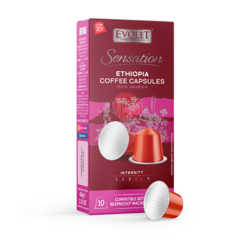 Evolet Sensation cafea Ethiopia 10 capsule x 6g