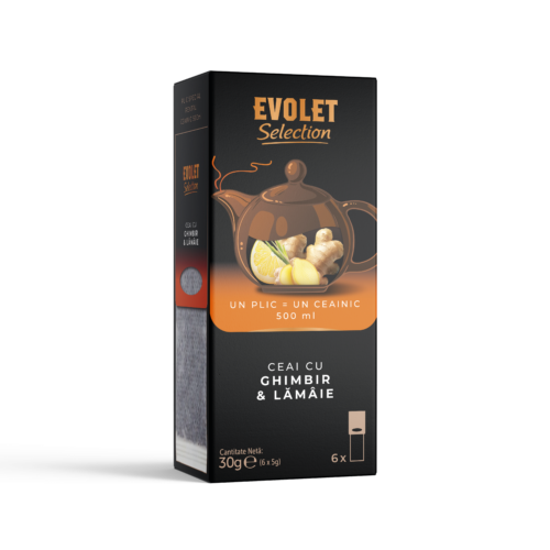 Ceai Ghimbir & Lamaie Evolet Selection grand pack 6 x 5g